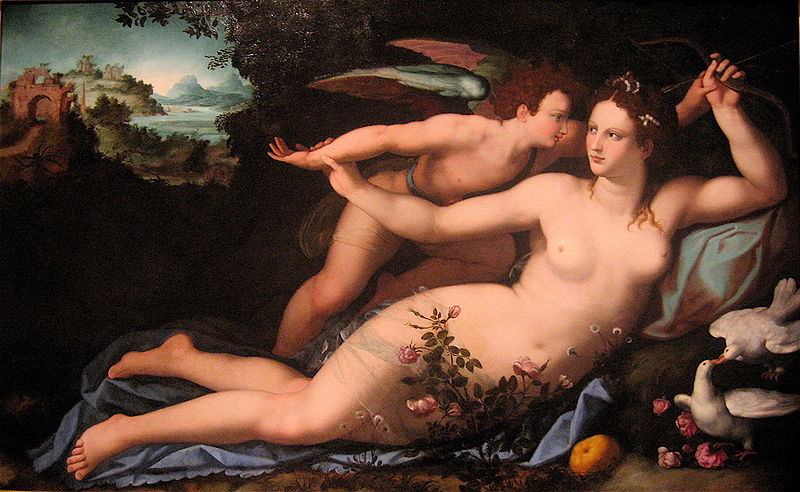 Venus disarming Cupid